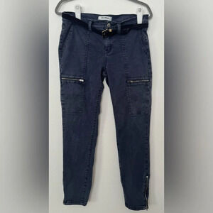 Lila Ryan Ida Cargo Skinny Jeans Zip Pocket Zip Ankle 90s Y2K Utility 10